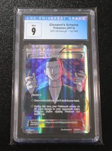lot 105 image: 2015 Pokemon BREAKthrough Giovannis Scheme #162162 CGC 9