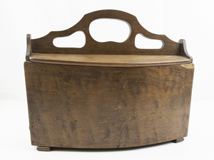 lot 41 image: Antique Rustic Wood Sewing Box