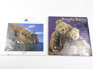 lot 74 image: Lot of 2 Unopened Calendars - Boyds Bears 2012 & Lake Superior 2002
