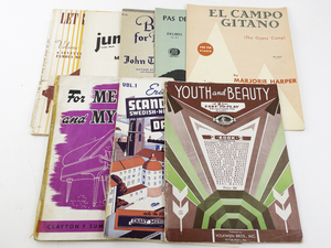 lot 76 image: Lot of 8 Vintage Piano Sheet Music