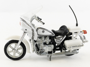 lot 88D image: Vintage Kawasaki White Police 1000 Diecast Motorcycle