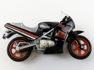 lot 88G image: 1986 Zee Toys Ridge Rider Ninja Kawasaki Die Cast Metal Motorcycle #29240