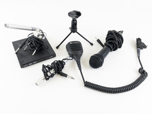 lot 128 image: Group of 6 Electronics Microphones & DVD Player -Motorola