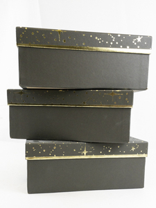 lot 170 image: Group of Three Sparkling GiftDecorative Storage Boxes