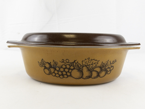 lot 180 image: Vintage PYREX Old Orchard Casserole Dish