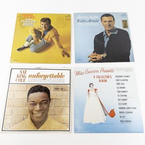 lot 213 image: Group of 4 Vinyl Records - John Gary, Eddy Arnold, Nat King Cole
