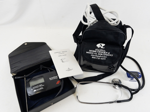 lot 31C image: Compressor Nebulizer, Pulse Oximeter, Stethoscope, & Digital Blood Pressure Monitor