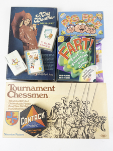 lot 228 image: Group of Games Card games, Board Games, Chess Game Set (Complete) & More