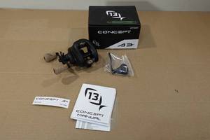 lot 2 image: 13 Fishing Concept A3 Left Handed Baitcaster Reel -Black