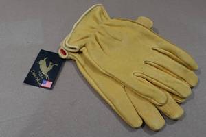 lot 41 image: Deer Skin Work Gloves -Large