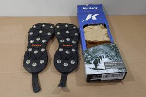 lot 55 image: Korkers Interchangeable Sole System Triple Threat Carbide Spike -Size 9.5-10