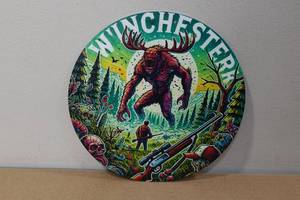 lot 89 image: Novelty Metal Sign -Wiinchesterr