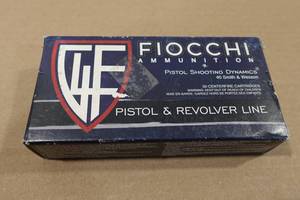 lot 133 image: 50 Fiocchi .40 S&W 165 Gr FMJ TC Ammo