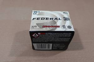 lot 137 image: 325 Federal Automatch .22 LR 40 Gr Solid Ammo