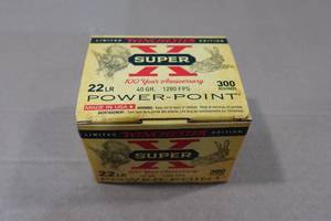 lot 138 image: 300 Winchester Super-X .22 LR 40 Gr Power Point Ammo