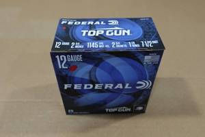 lot 153 image: 25 Federal Top Gun 12 Gauge 2-34 7.5 Shot Shotshells