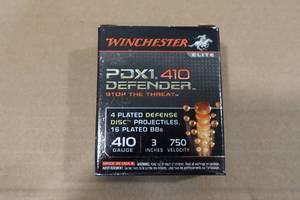 lot 156 image: 10 Winchester PDX1 Defender .410 Bore 3 Defense Shotshells