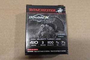 lot 157 image: 10 Winchester Double X .410 Bore 3 Turkey 7.5 Shot Shotshells