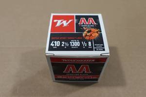 lot 160 image: 25 Winchester AA .410 Bore 2-12 8 Shot Shotshells