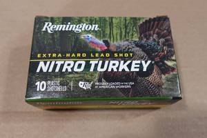 lot 166 image: 10 Remington Nitro Turkey 12 Gauge 2-34 5 Shot Shotshells