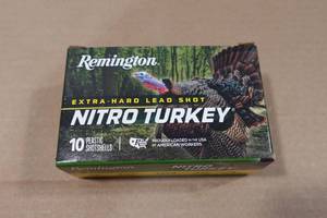 lot 167 image: 10 Remington Nitro Turkey 12 Gauge 2-34 5 Shot Shotshells