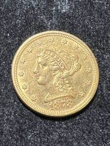 1878 US $2.50 GOLD LIBERTY AU