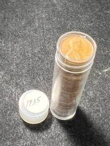 lot 17 image: ROLL OF 50 US 1935 WHEAT CENTS