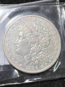lot 77 image: 1896-S US MORGAN SILVER DOLLAR