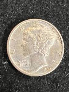 lot 80 image: 1943-D FSB US MERCURY DIME BU