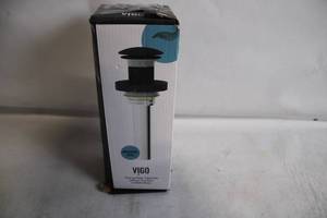 lot 1 image: VIGO PopUp Drain Assembly with FinishPlated Premium 7-Layer Finish