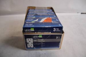 lot 13 image: Leviton Decora 18W USB Outlets 3-Pack