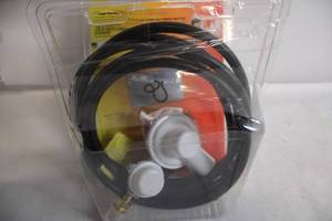 lot 15 image: 12 Propane Hose and Regulator Kit for Vent-Free Heater by Mr. Heater