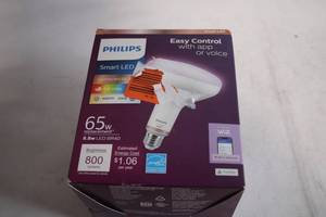 lot 21 image: Philips 65W Replacement Smart LED Bulb