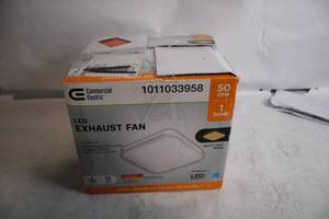 lot 24 image: Commercial Electric LED Exhaust Fan with Night Light Mode