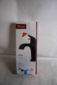 lot 57 image: Pfister Ladera Matte Black Bathroom Faucet