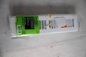 lot 61 image: Everbilt 2 in x 12 in White Floor Register