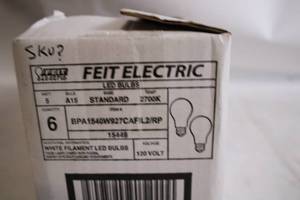 lot 114 image: Box of 6 Feit Electric LED Bulbs