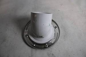 lot 135 image: PVC Hub Toilet Flange with Stainless Steel Ring