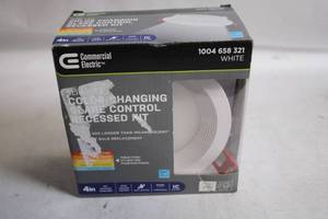 lot 139 image: Commercial Electric Slim LED Color Changing Glare Control Recessed Kit