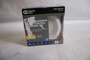 lot 140 image: Commercial Electric Slim LED Color Changing Recessed Kit