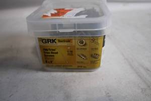 lot 142 image: GRK Fasteners FINTrim Trim Head Screws 8x2 Inch (510 Count)