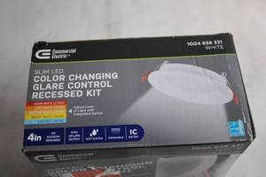 lot 171 image: Commercial Electric Slim LED Color Changing Recessed Kit