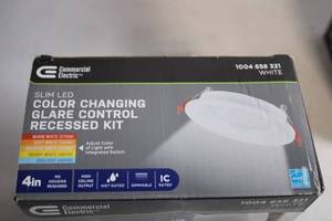 lot 172 image: Commercial Electric Slim LED Color Changing Recessed Kit