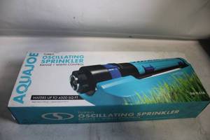 lot 177 image: AquaJoe Turbo Oscillating Sprinkler with Range and Width Control