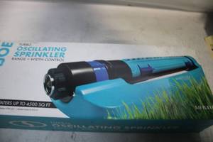 lot 180 image: Aqua Joe Turbo Oscillating Sprinkler with Range and Width Control