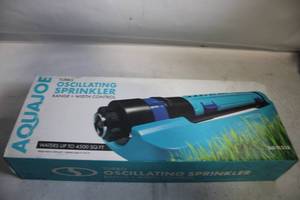 AquaJoe Turbo Oscillating Sprinkler with Range and Width Control