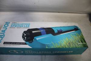 lot 185 image: AquaJoe Turbo Oscillating Sprinkler with Range and Width Control