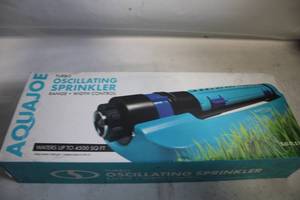 lot 186 image: AquaJoe Turbo Oscillating Sprinkler with Range and Width Control