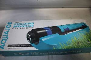 lot 188 image: AquaJoe Turbo Oscillating Sprinkler with Range and Width Control