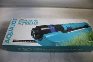 lot 189 image: AquaJoe Turbo Oscillating Sprinkler for Lawn Watering
